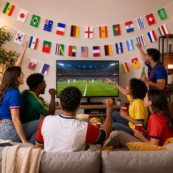 42-Piece Soccer Country Flag Garland