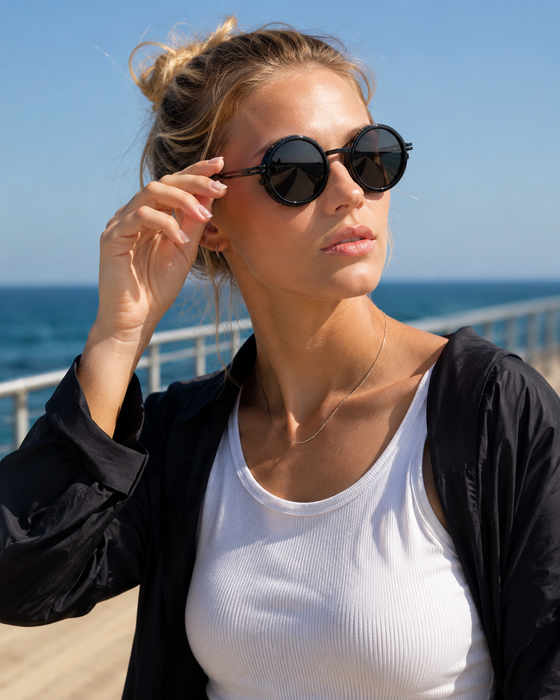 Round Polarized Sunglasses